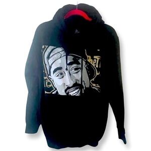POETIC Justice Tupac Shakur Black Hoodie Size Small